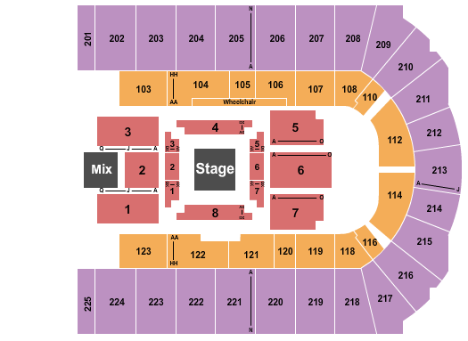 War Memorial Arena Nate Bargatze Seating Chart